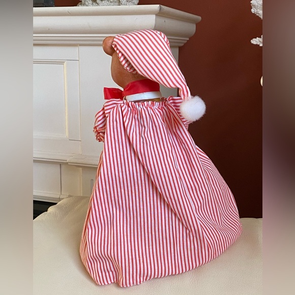 Christmas Around The world Teddy Bear Tree Topper with Ceramic Head EXCELLENT - Picture 4 of 9